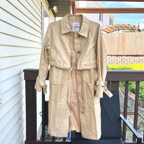 Roem Dresses & Skirts - Khaki Beige Women Long Coat - Roem